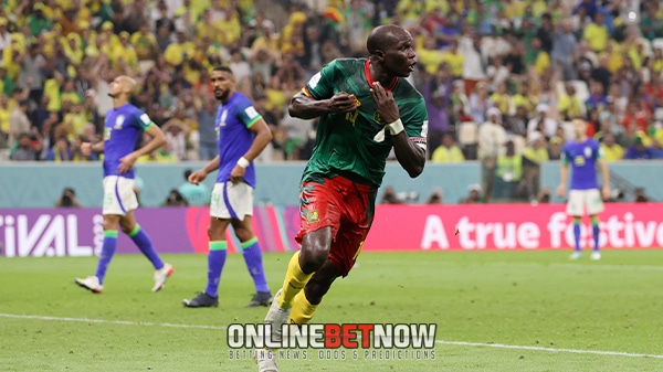 World Cup 2022: Aboubakar and Cameroon upsets Brazil