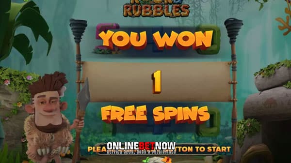 Relive the stone age and win with Rock and Rubbles slot