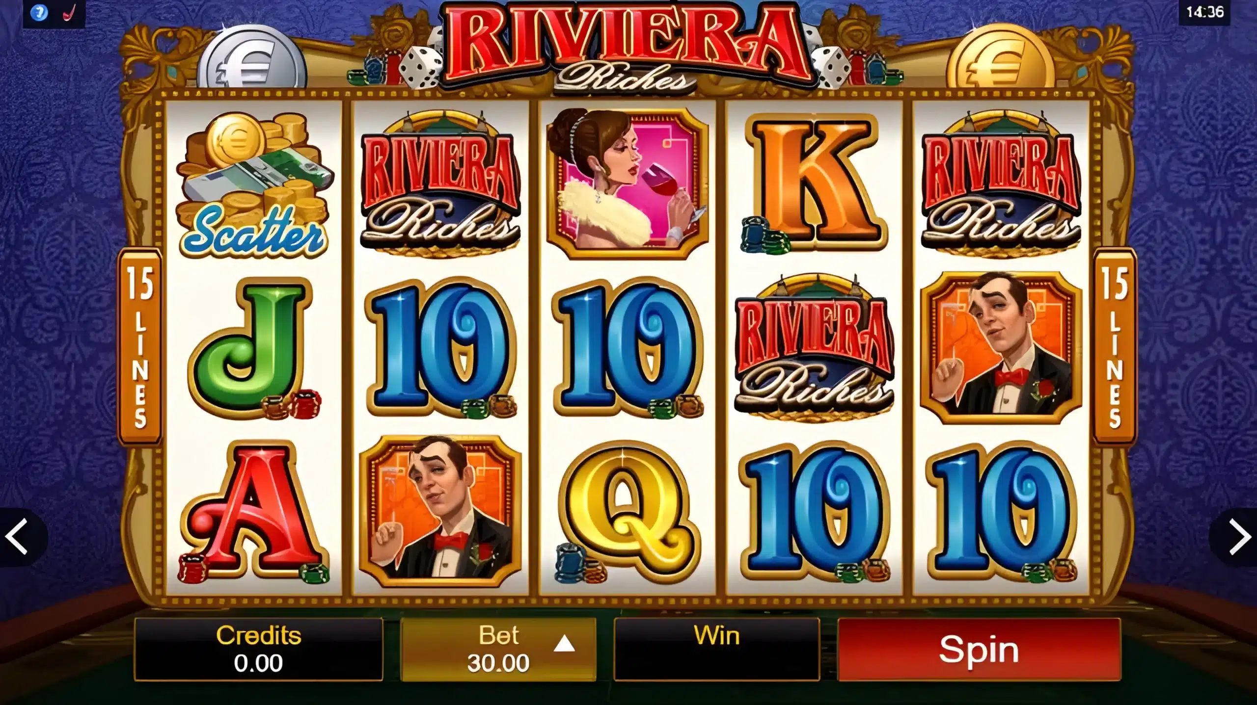 riviera riches slot graphics scaled